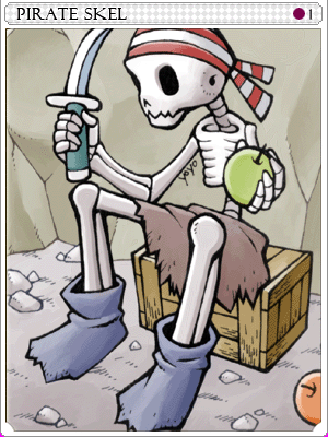   Fable.RO PVP- 2024 -   - Pirate Skeleton Card |    MMORPG Ragnarok Online   FableRO: Zelda Link Hat,   Peco Crusader,   Novice High,   